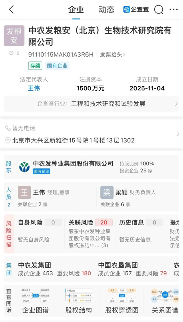 成立生物技术公司、高管变动、子公司吸收合并上市种企最新动态→(图1)